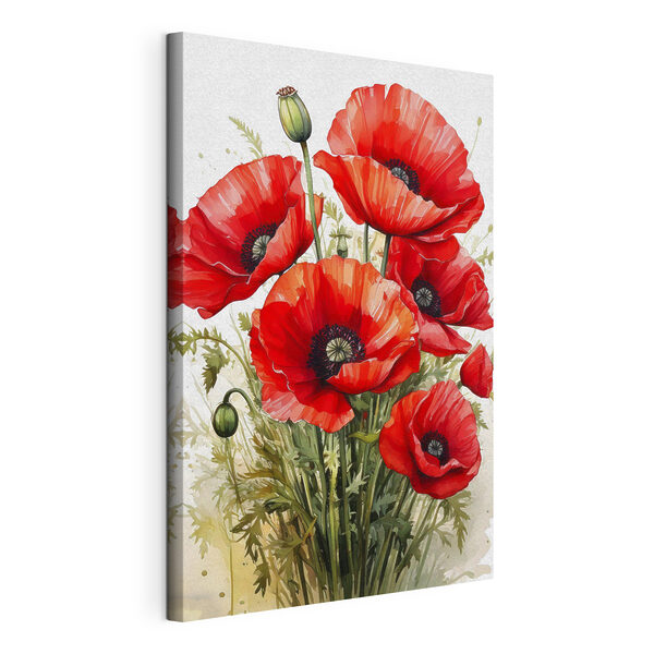 Malerei von roten Blumen Wandbilder Malerei von roten Blumen
