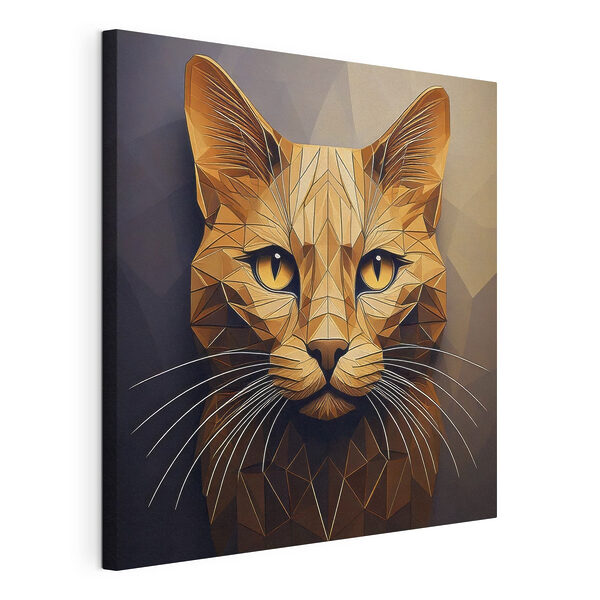 Wandbilder Wandbilder Katze mit Low-Poly-Design (Artikelnummer: s41409)