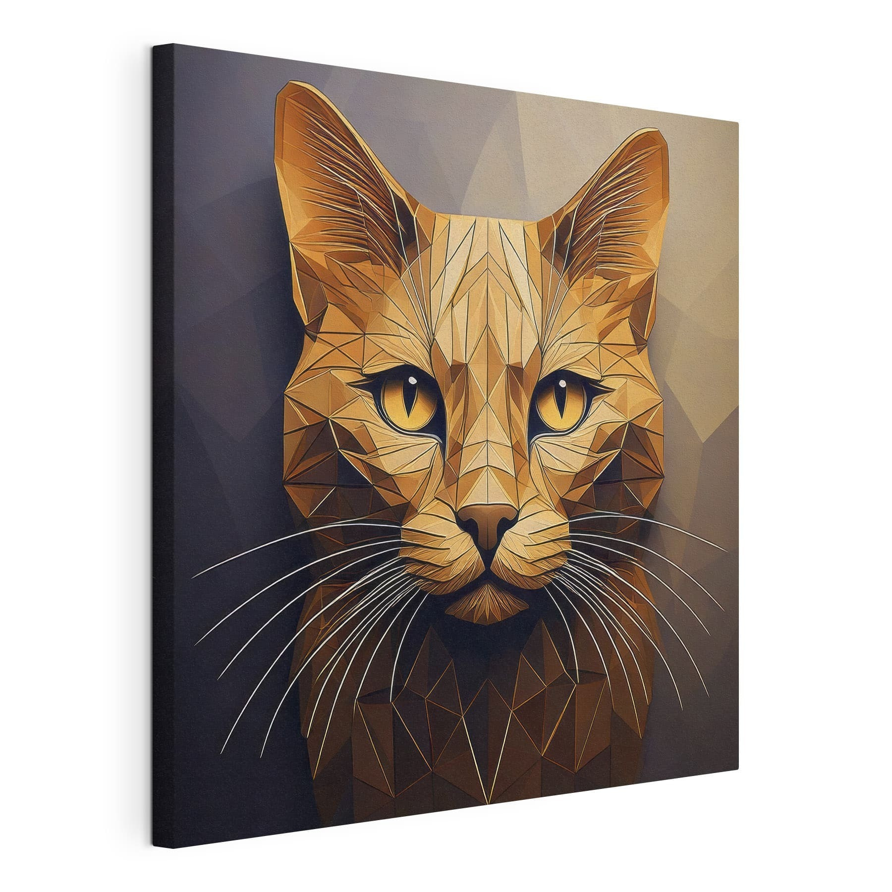 Cat with a low poly design Cat with a low poly design