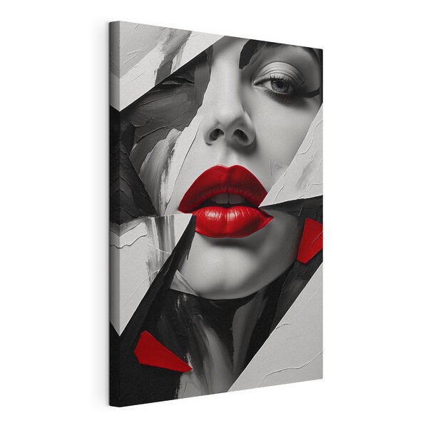 Wandbilder Rote Lippen inmitten eines abstrakten Musters (Artikelnummer: s41287) Wandbilder Wandbilder Rote Lippen inmitten eines abstrakten Musters (Artikelnummer: s41287)