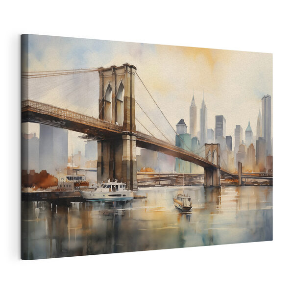 Wandbilder Aquarell einer Brücke und einer Stadt (Artikelnummer: s41605) Wandbilder Wandbilder Aquarell einer Brücke und einer Stadt (Artikelnummer: s41605)