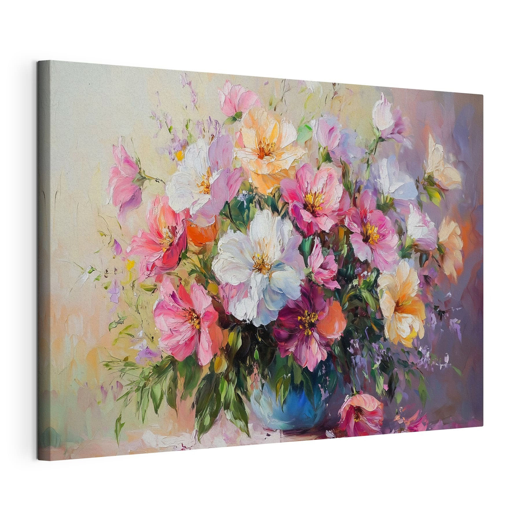 Painting of flowers in a vase