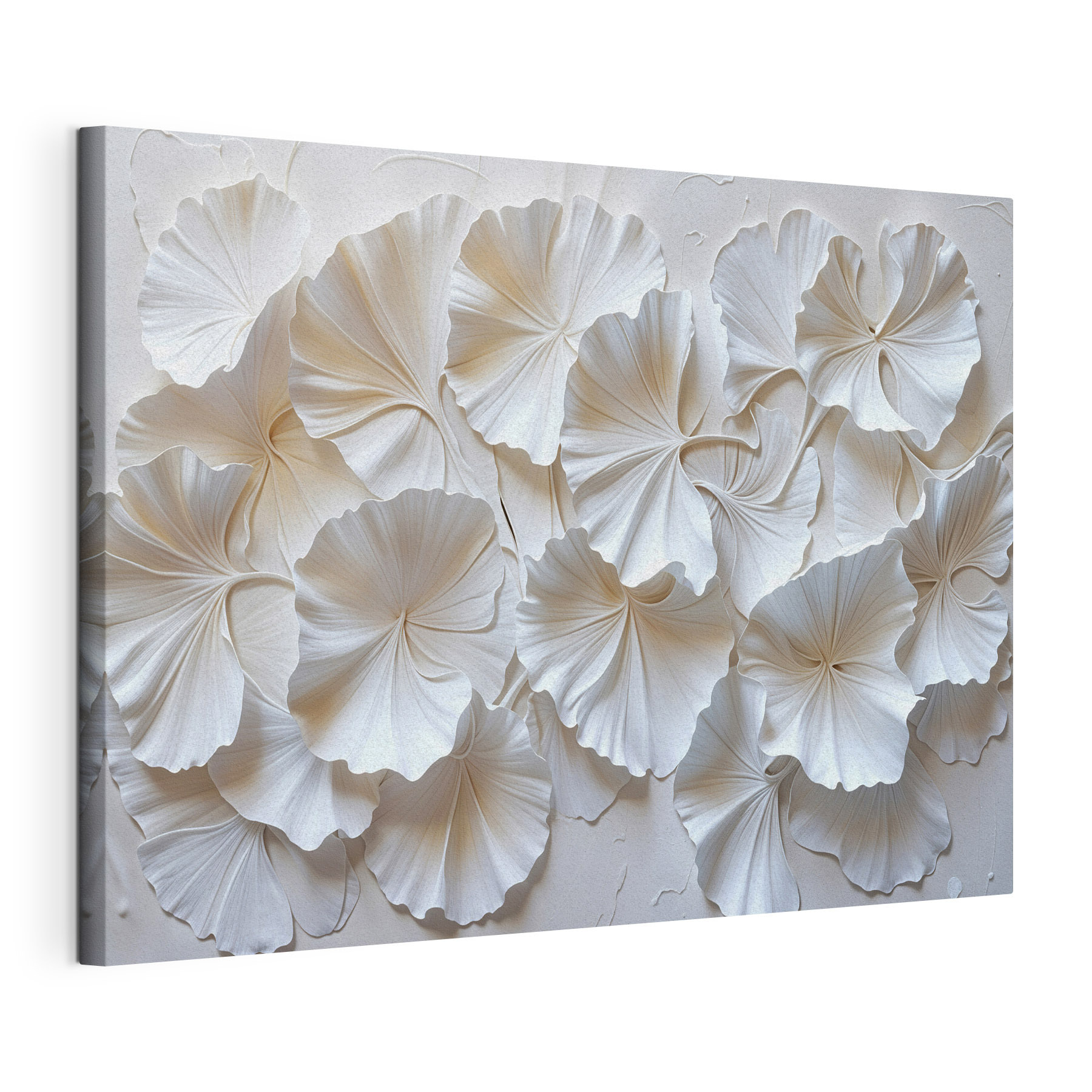 Group of white leaves