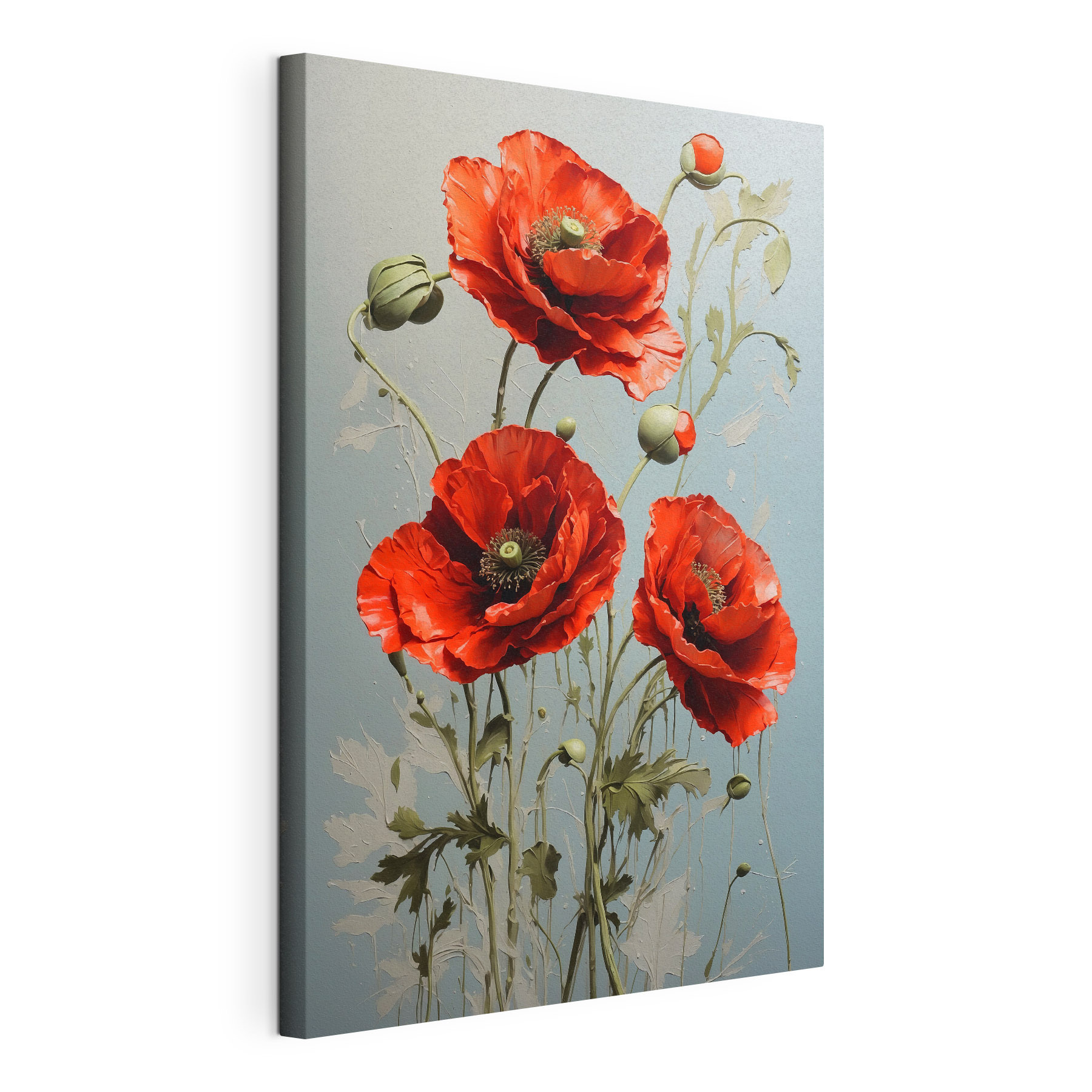 Vibrant red poppies in bloom Vibrant red poppies in bloom