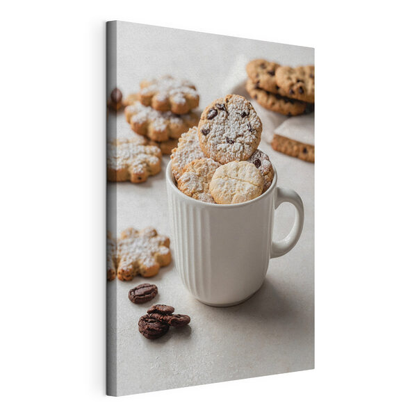 Wandbilder Tasse Kekse mit Puderzucker (Artikelnummer: s42276) Wandbilder Wandbilder Tasse Kekse mit Puderzucker (Artikelnummer: s42276)