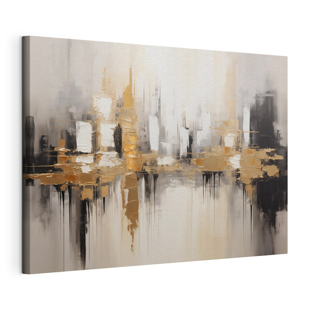 Painting of a city Painting of a city