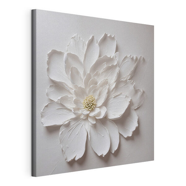 Wandbilder Weiße Blume aus Papier