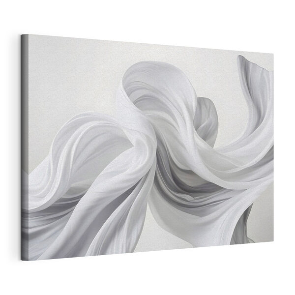 Wandbilder Canvas prints White fabric in the air