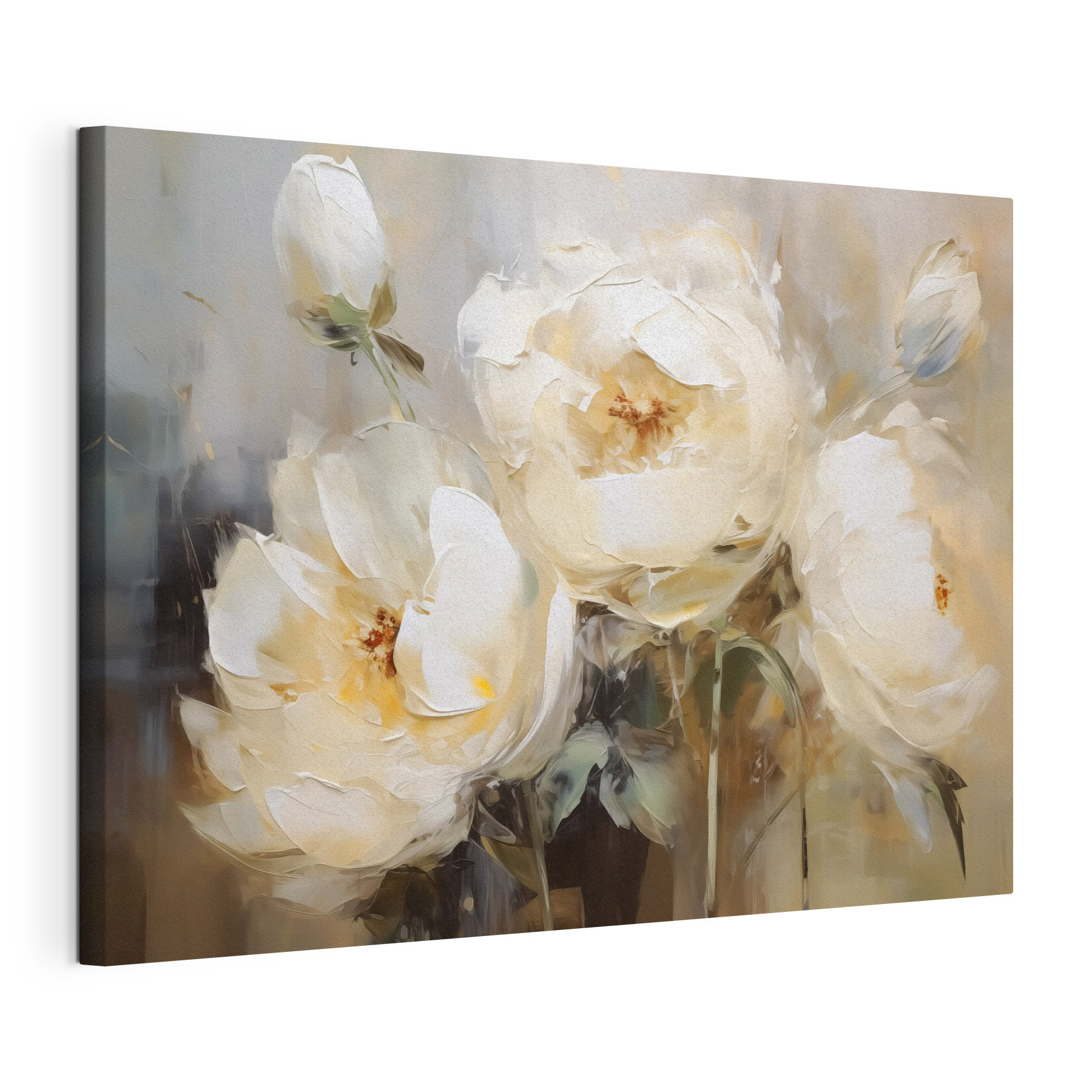 Painting of white flowers