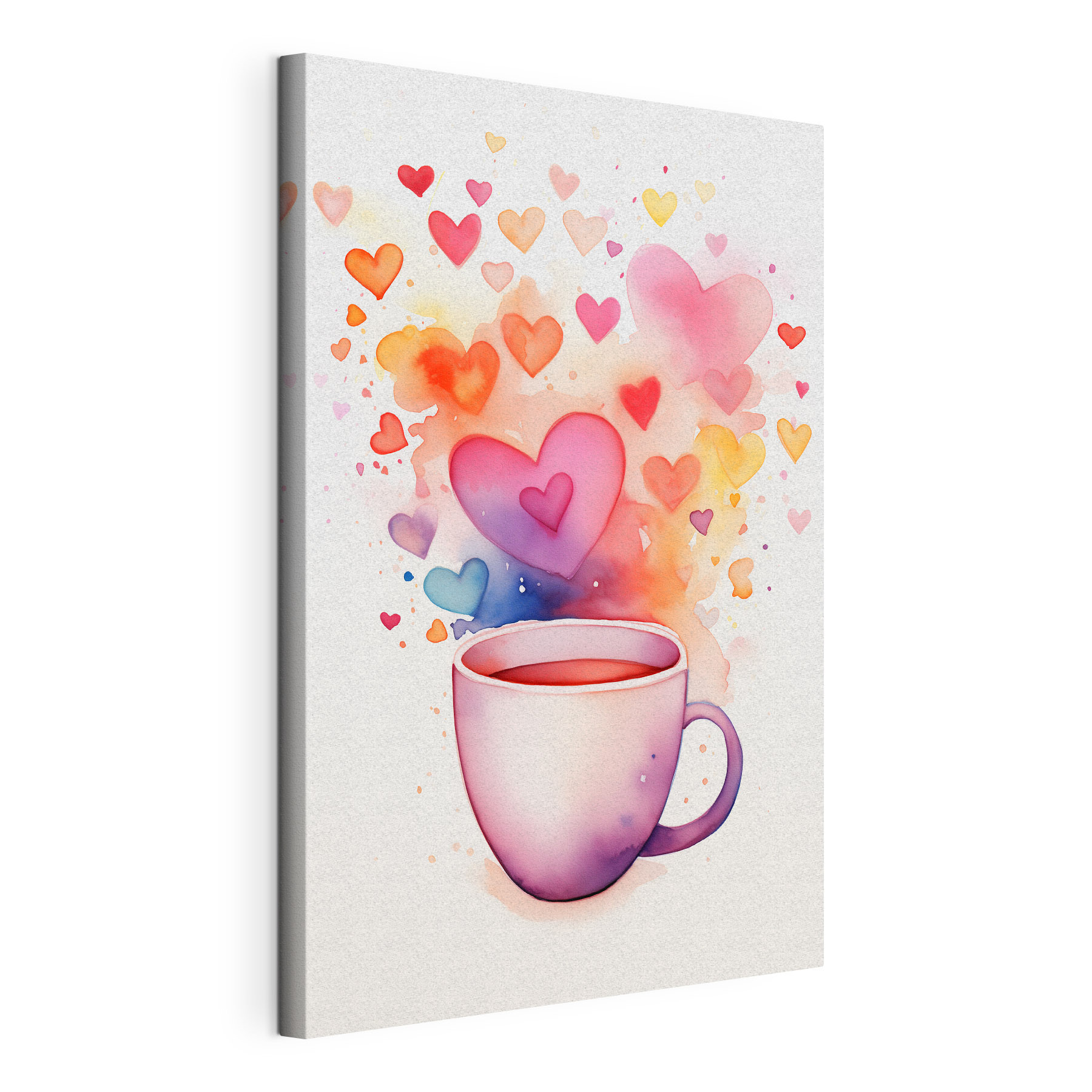 Cup of tea with hearts Cup of tea with hearts