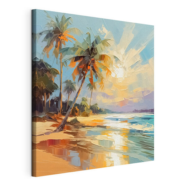 Wandbilder Gemälde eines Strandes mit Palmen (Artikelnummer: s42897) Wandbilder Wandbilder Gemälde eines Strandes mit Palmen (Artikelnummer: s42897)