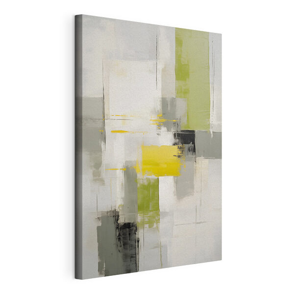 Wandbilder Wandbilder Malerei einer grauen und gelben Kunst (Artikelnummer: s43149)