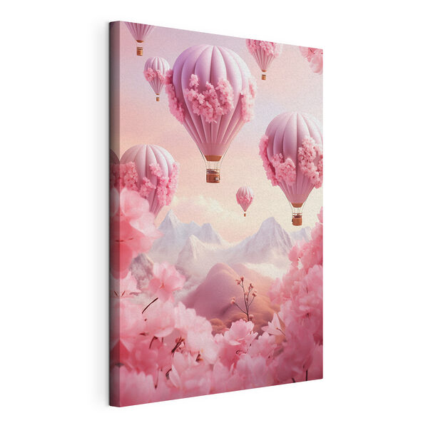 Heißluftballons mit Kirschblüten Wandbilder Heißluftballons mit Kirschblüten
