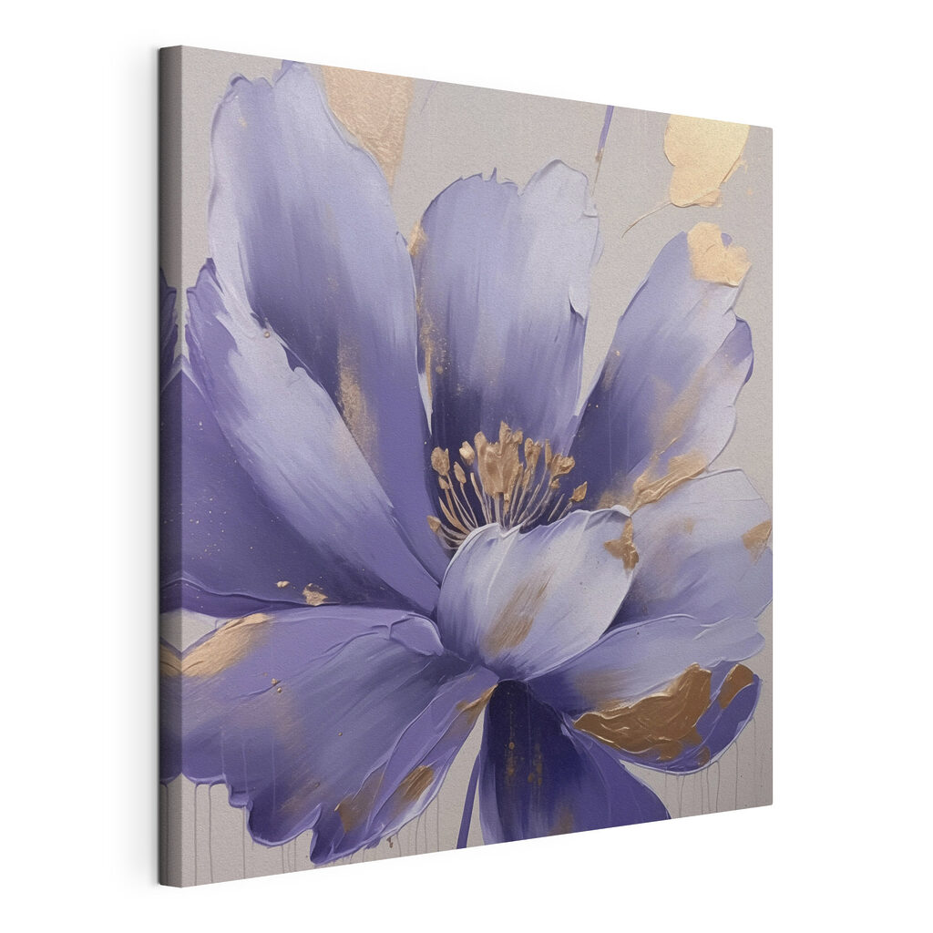 Painting of a purple flower