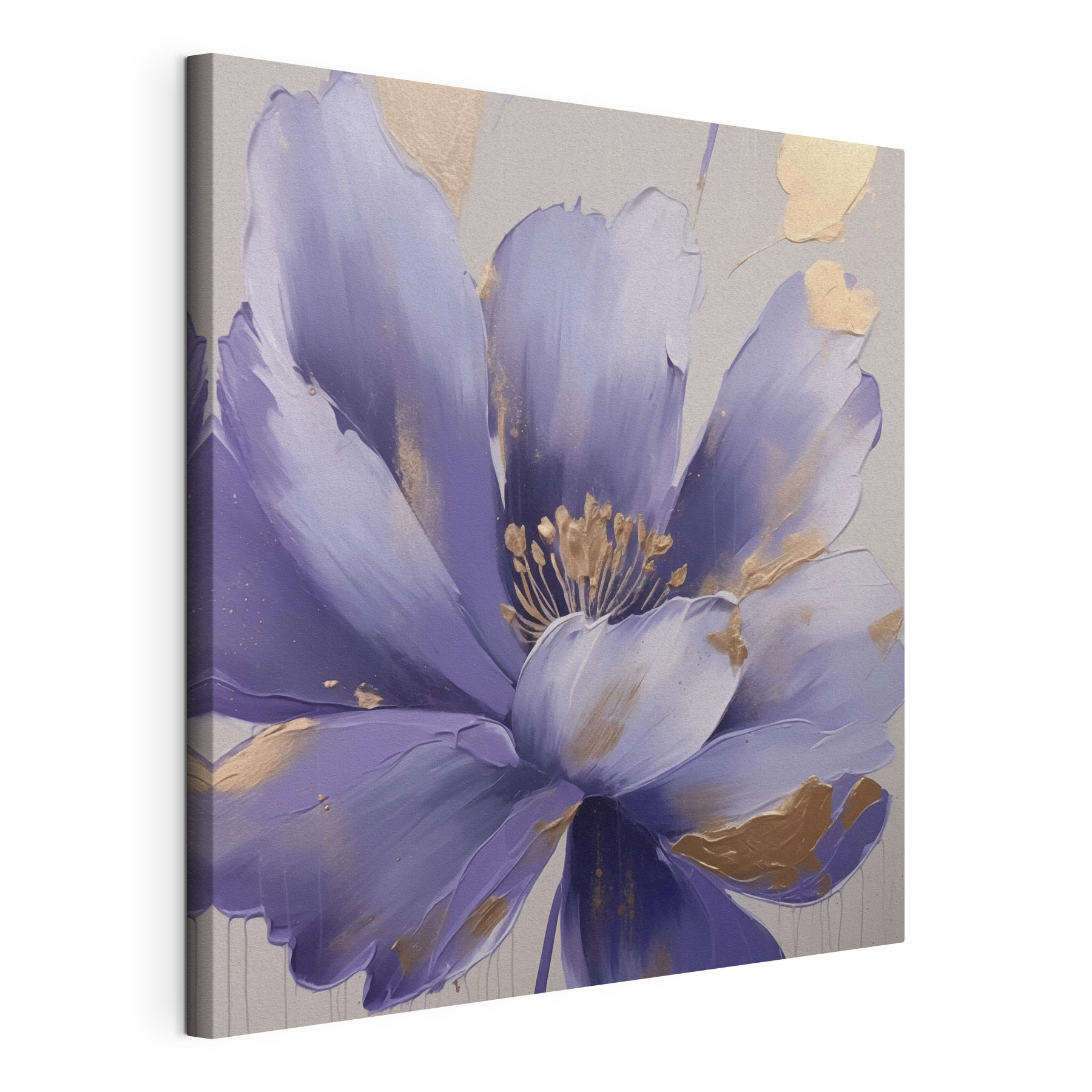 Painting of a purple flower