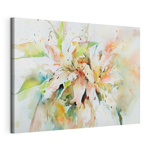 Wandbilder Malerei von Blumen auf einer weißen Fläche (Artikelnummer: s43298) Wandbilder Wandbilder Malerei von Blumen auf einer weißen Fläche (Artikelnummer: s43298)
