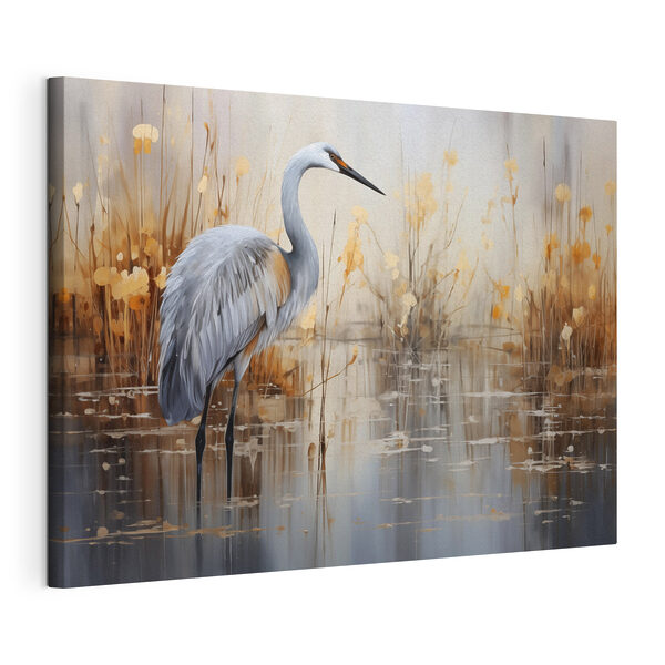 Wandbilder Vogel im Wasser stehend