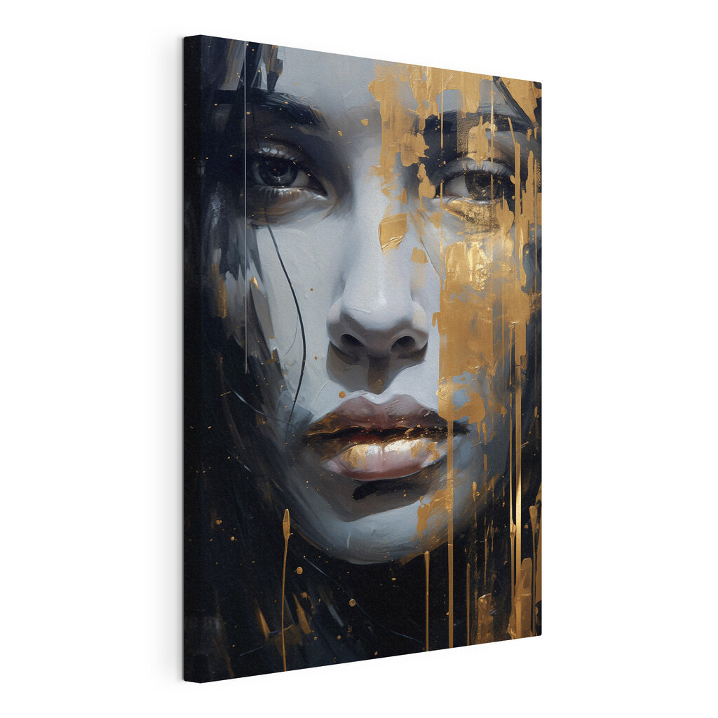 Striking portrait with bold accents Striking portrait with bold accents