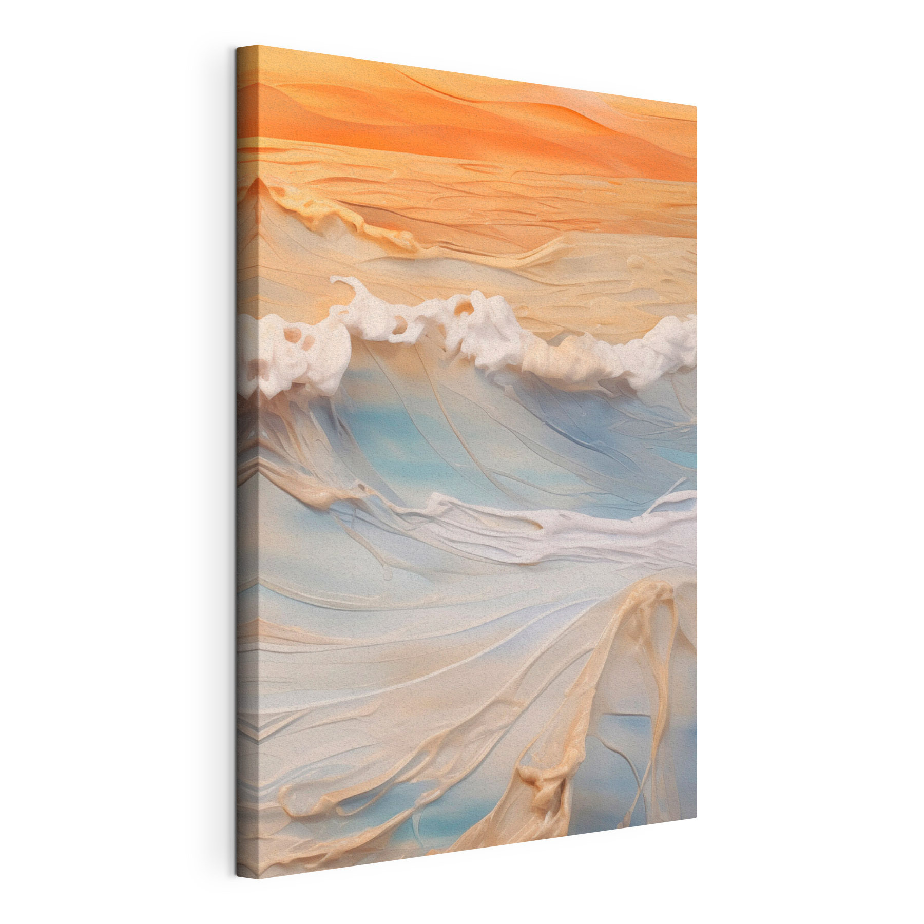 Serene ocean waves at sunset Serene ocean waves at sunset