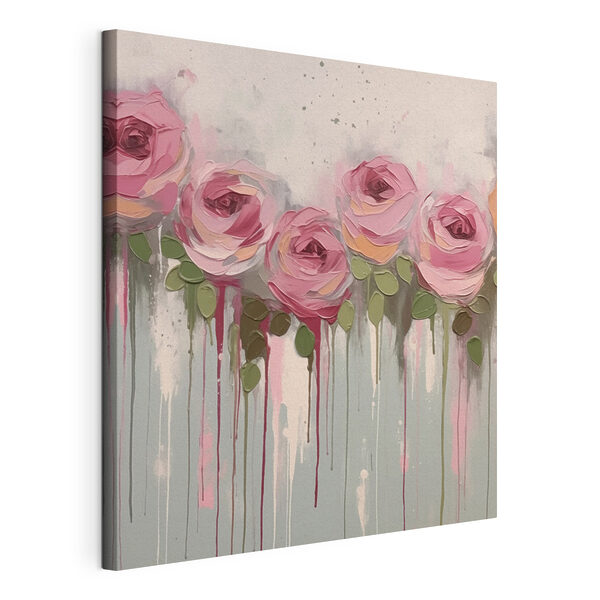 Painting of pink roses