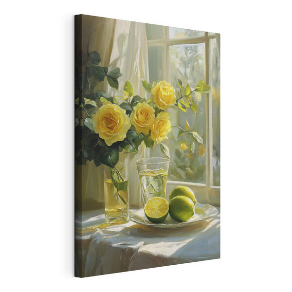 Wandbilder Gelbe Rosen und Zitronen auf einem Teller (Artikelnummer: s43886) Wandbilder Wandbilder Gelbe Rosen und Zitronen auf einem Teller (Artikelnummer: s43886)