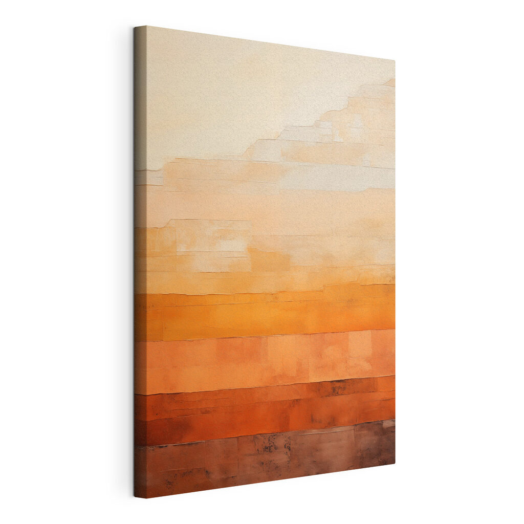 Wall with orange and white stripes Wall with orange and white stripes