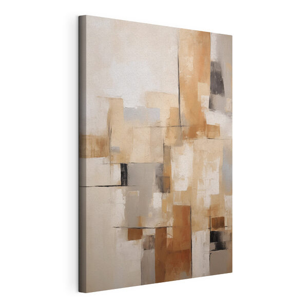 Bemalung einer weißen und braunen Wand Wandbilder Bemalung einer weißen und braunen Wand