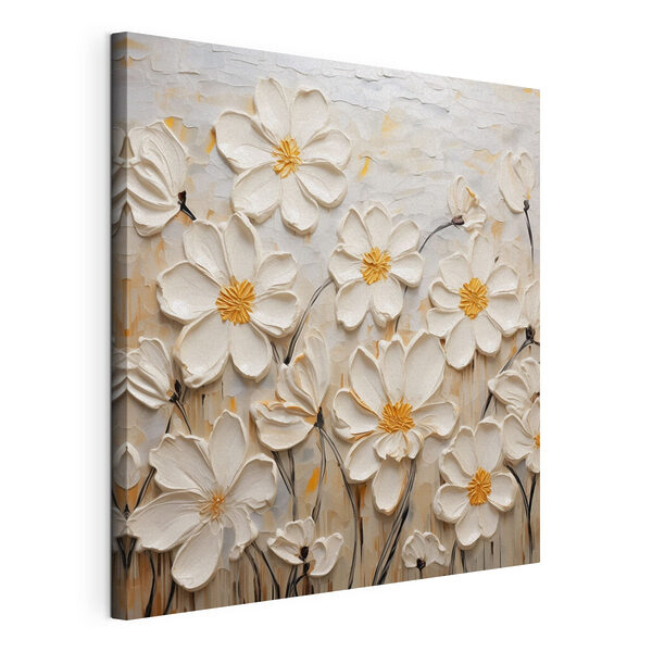 Malerei von weißen Blumen Wandbilder Malerei von weißen Blumen