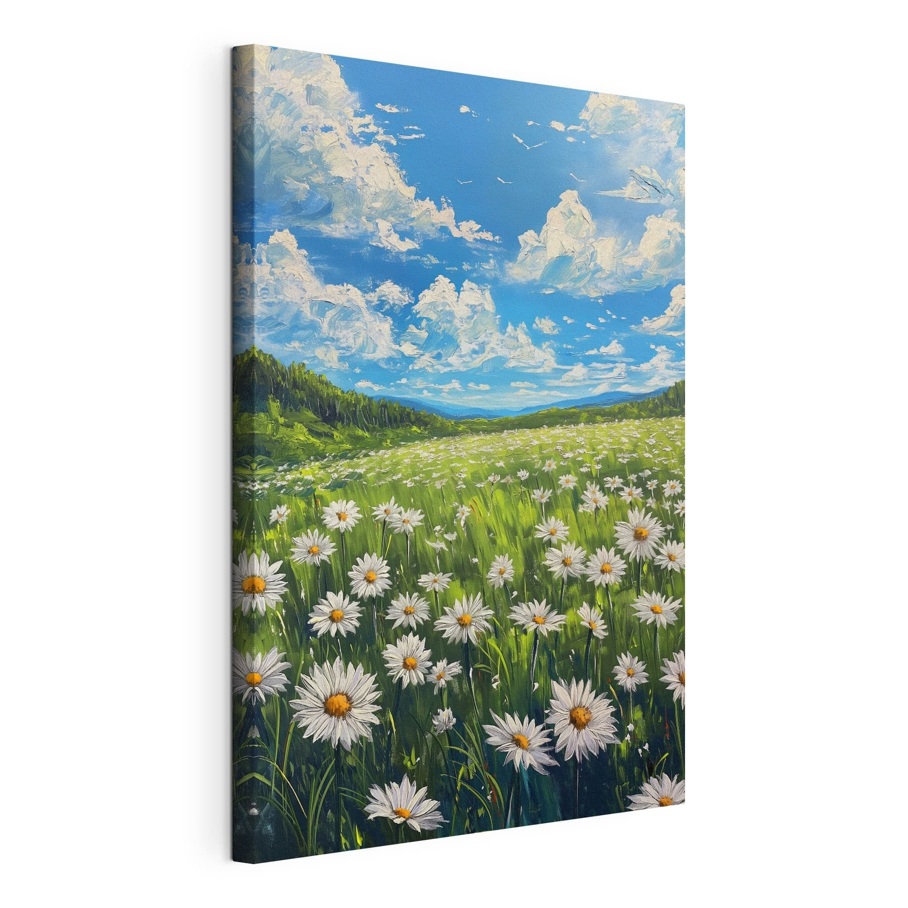 Field of flowers and trees Field of flowers and trees