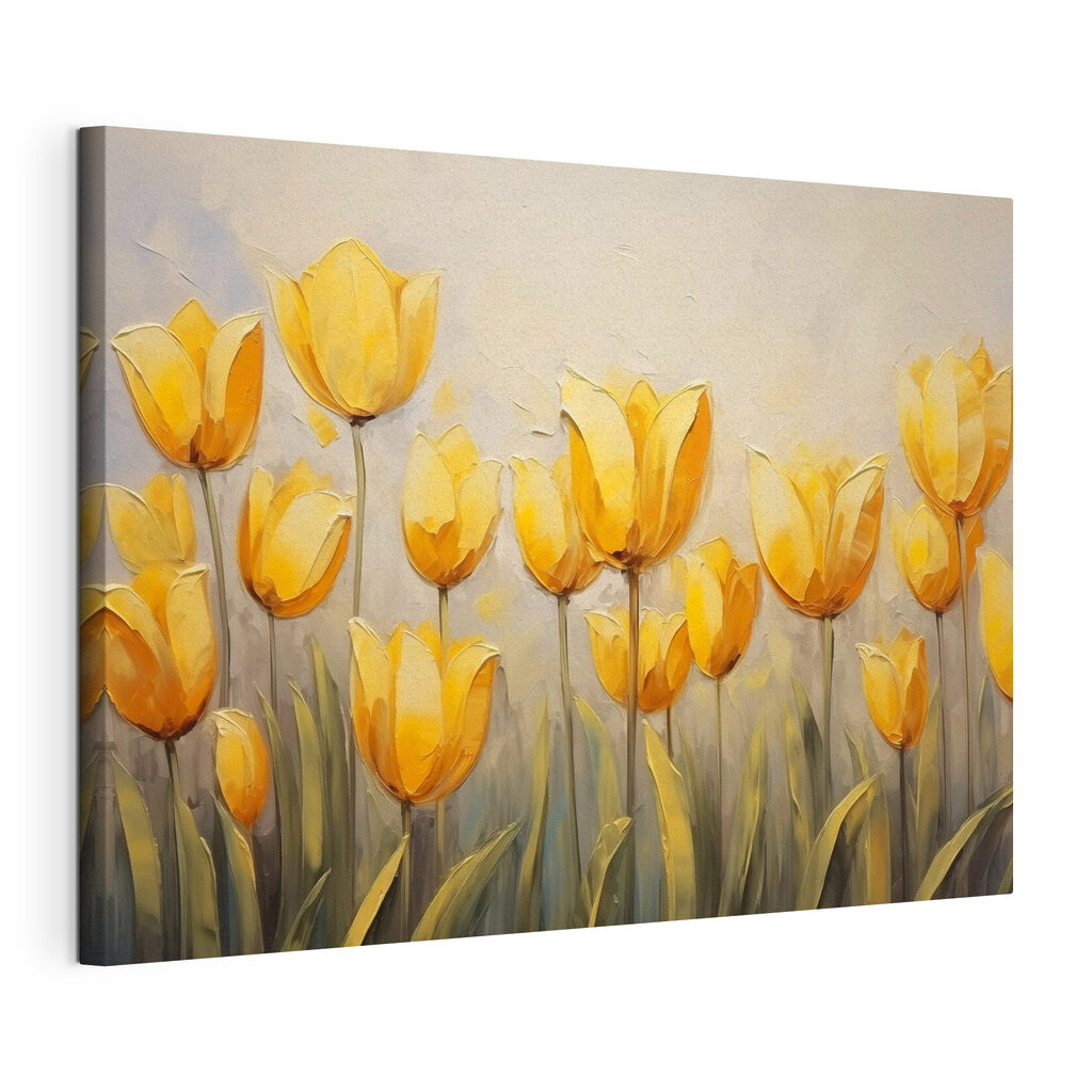 Painting of yellow flowers Painting of yellow flowers