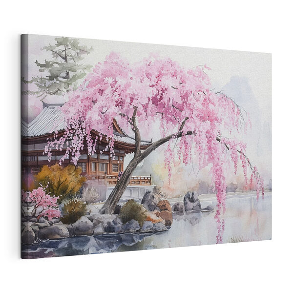 Wandbilder Aquarell eines Baumes mit rosa Blüten (Artikelnummer: s44312) Wandbilder Wandbilder Aquarell eines Baumes mit rosa Blüten (Artikelnummer: s44312)