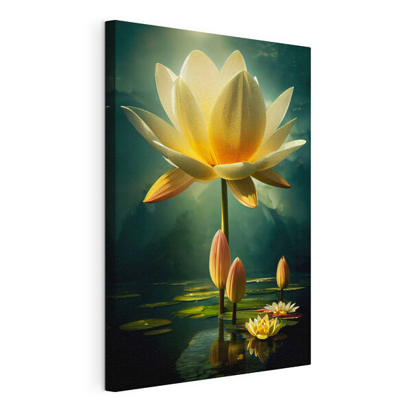 Wandbilder Wandbilder Eine gelbe Blume mit Blütenblättern (Artikelnummer: s34605)