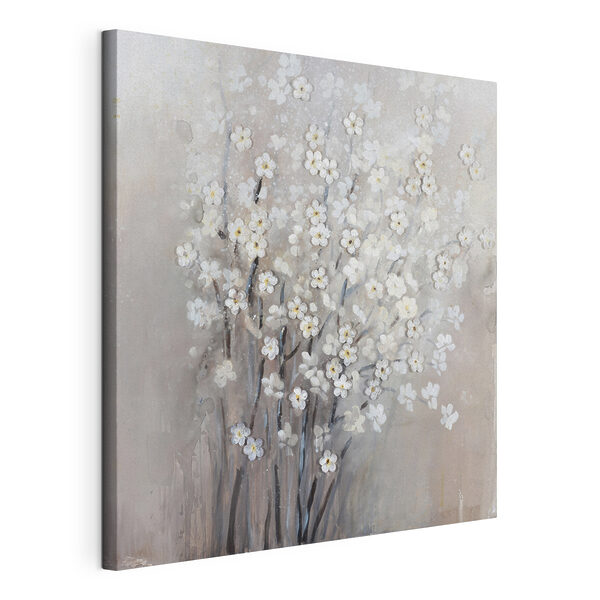 Wandbilder Wandbilder Ein Gemälde mit weißen Blumen (Artikelnummer: s36278)