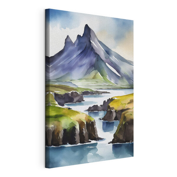 Wandbilder Aquarellmalerei eines Berges und eines Flusses (Artikelnummer: s36687) Wandbilder Wandbilder Aquarellmalerei eines Berges und eines Flusses (Artikelnummer: s36687)