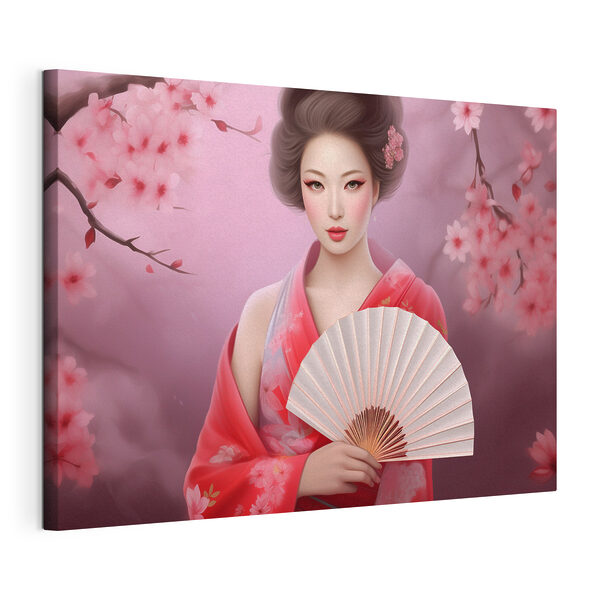 Wandbilder Eine Frau im Kimono hält einen Fächer (Artikelnummer: s36804) Wandbilder Wandbilder Eine Frau im Kimono hält einen Fächer (Artikelnummer: s36804)