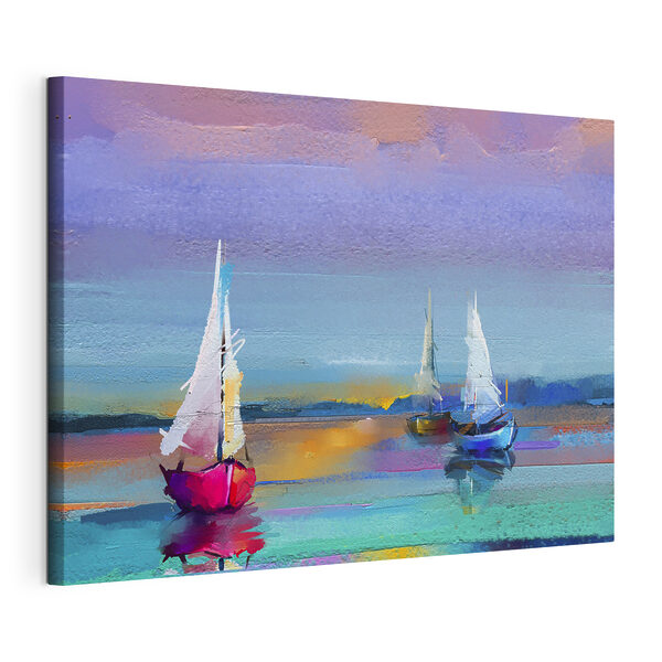 Wandbilder Ein Gemälde mit Booten auf dem Wasser (Artikelnummer: s37485) Wandbilder Wandbilder Ein Gemälde mit Booten auf dem Wasser (Artikelnummer: s37485)