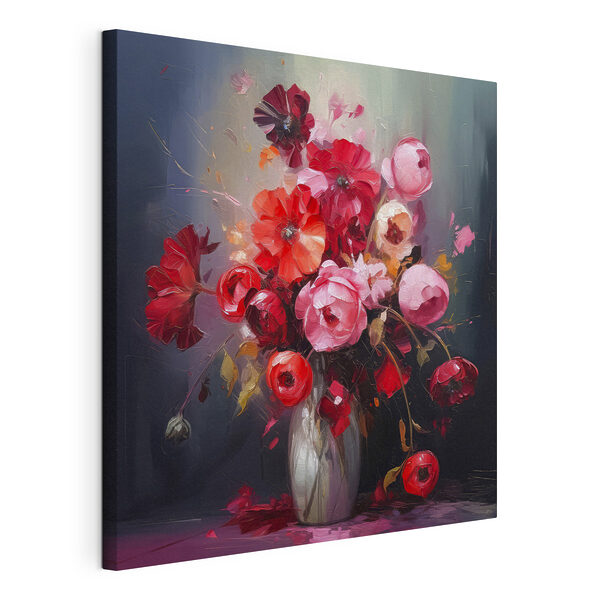 Wandbilder Wandbilder Ein Gemälde mit Blumen in einer Vase (Artikelnummer: s37557)