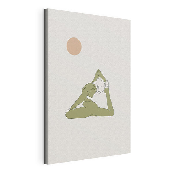 Wandbilder Wandbilder Eine Frau beim Yoga (Artikelnummer: s37990)