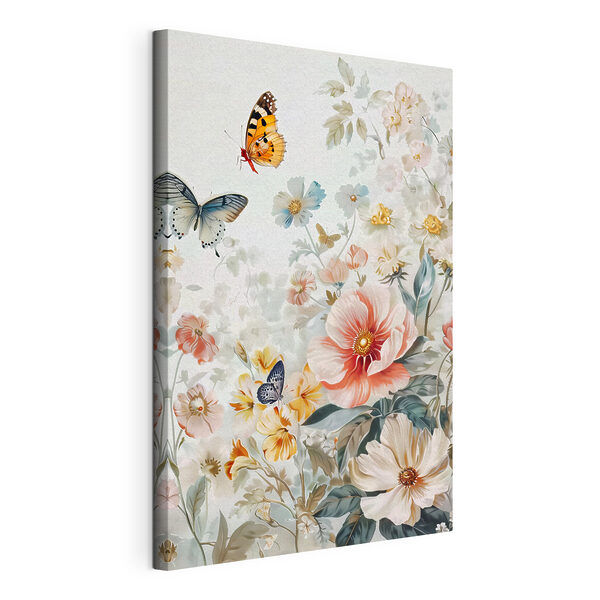 Wandbilder Ein Gemälde mit Blumen und Schmetterlingen (Artikelnummer: s38152) Wandbilder Wandbilder Ein Gemälde mit Blumen und Schmetterlingen (Artikelnummer: s38152)