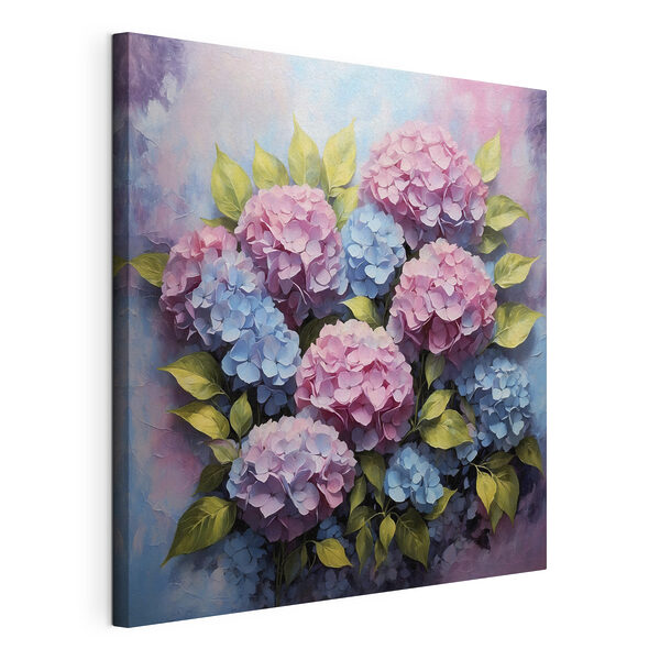 Ein Gemälde mit Blumen und Blättern Wandbilder Ein Gemälde mit Blumen und Blättern