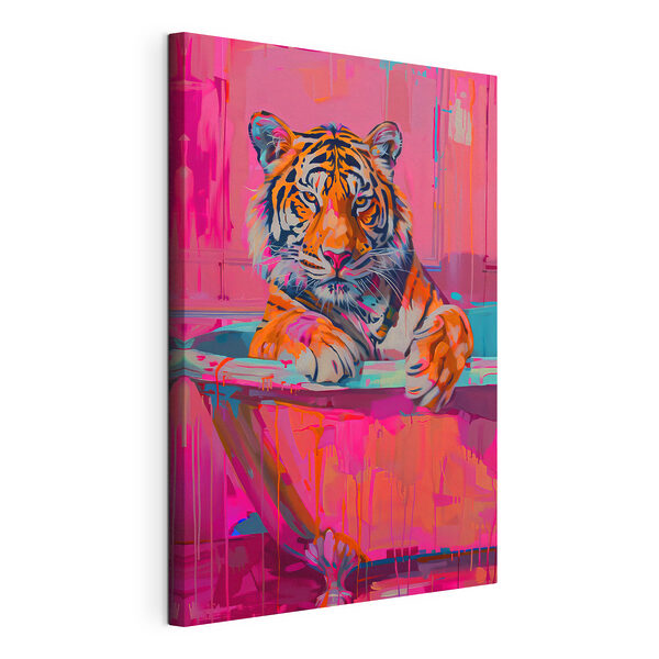 Wandbilder Wandbilder Ein Tiger in der Badewanne (Artikelnummer: s38257)