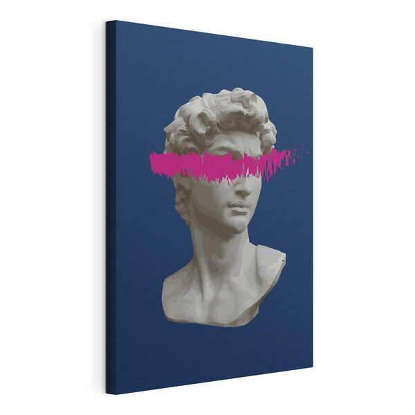 Wandbilder Eine Statue eines Mannes mit einer rosa Linie (Artikelnummer: s38560v1) Wandbilder Wandbilder Eine Statue eines Mannes mit einer rosa Linie (Artikelnummer: s38560v1)