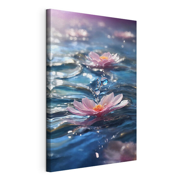 Wandbilder Eine im Wasser schwimmende Blume (Artikelnummer: s38597) Wandbilder Wandbilder Eine im Wasser schwimmende Blume (Artikelnummer: s38597)