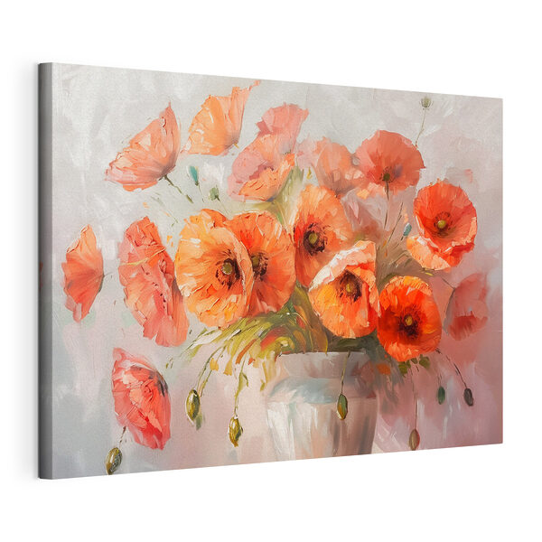 Wandbilder Wandbilder Ein Gemälde mit Blumen in einer Vase (Artikelnummer: s38694)