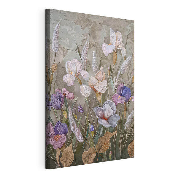 Wandbilder Ein Gemälde mit Blumen und Gras (Artikelnummer: s38752) Wandbilder Wandbilder Ein Gemälde mit Blumen und Gras (Artikelnummer: s38752)