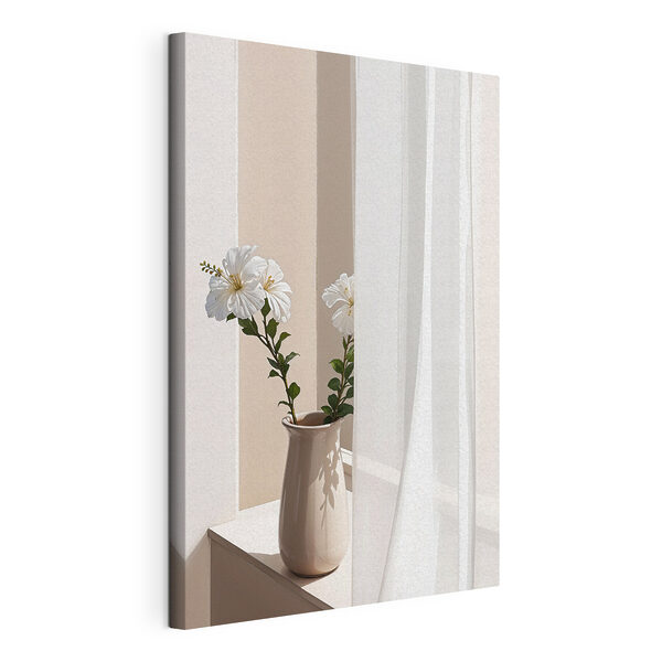 Wandbilder Eine weiße Blume in einer Vase (Artikelnummer: s38772) Wandbilder Wandbilder Eine weiße Blume in einer Vase (Artikelnummer: s38772)