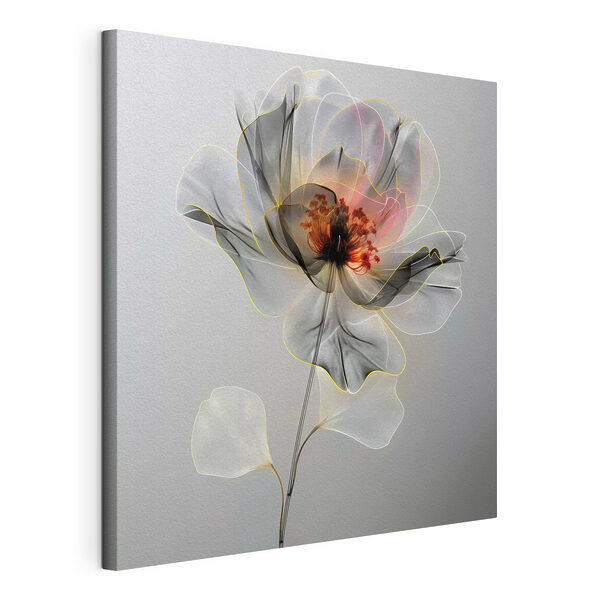 Wandbilder Eine durchsichtige Blume mit einem Blatt (Artikelnummer: s38784) Wandbilder Wandbilder Eine durchsichtige Blume mit einem Blatt (Artikelnummer: s38784)