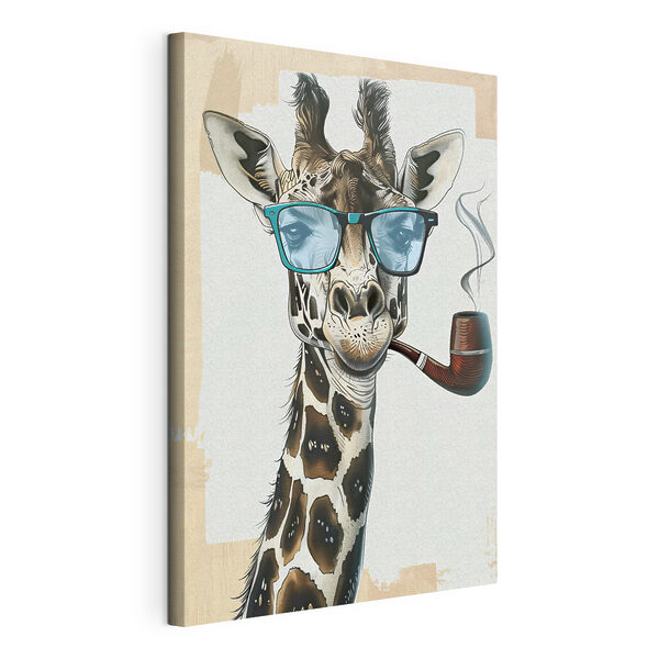 Wandbilder Eine Giraffe mit Sonnenbrille und Pfeife rauchend (Artikelnummer: s38873) Wandbilder Wandbilder Eine Giraffe mit Sonnenbrille und Pfeife rauchend (Artikelnummer: s38873)