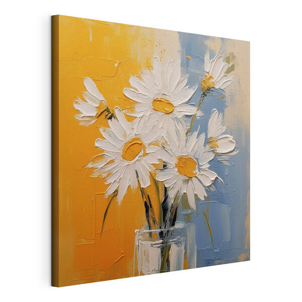 Wandbilder Wandbilder Ein Gemälde mit Blumen in einem Glas (Artikelnummer: s38907)