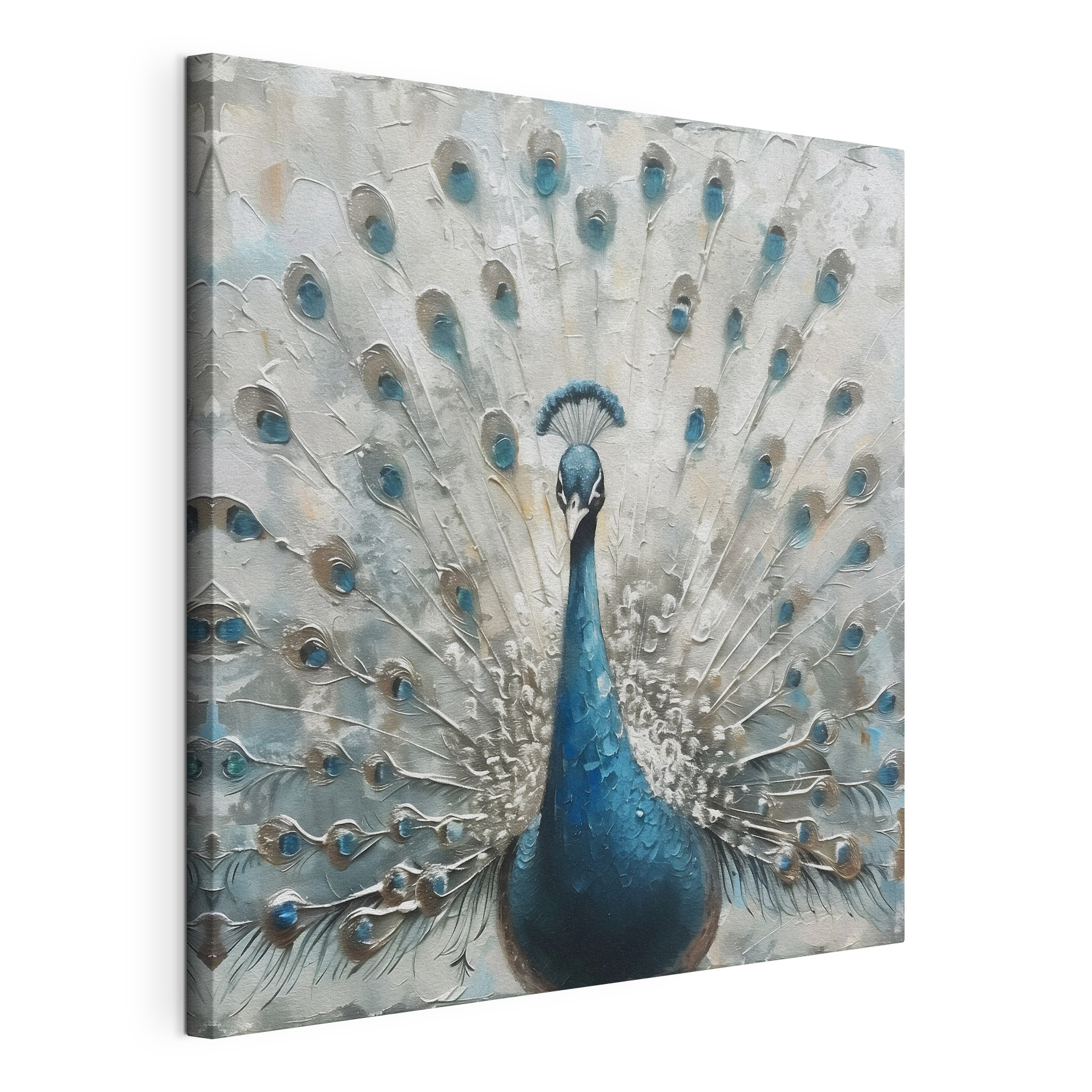 A painting of a peacock A painting of a peacock